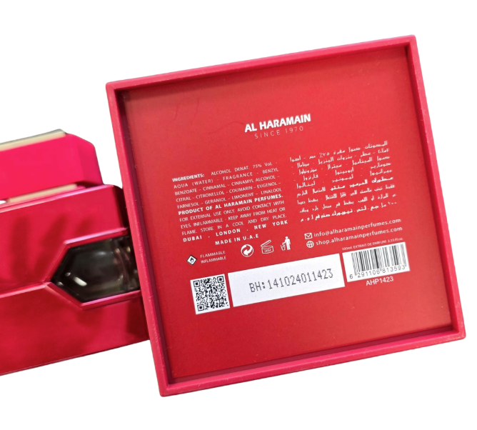 Al Haramain L'Aventure Grapefruit 100ml Extrait De Parfum Eau de Parfum for Women