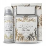 LATTAFA Pure Musk 100ml EDP Eau de Parfum for Women + DEO
