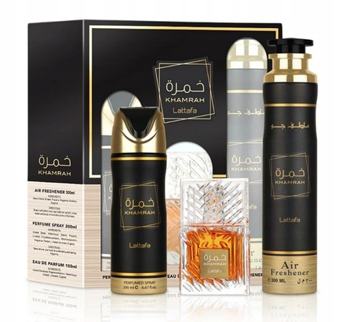 LATTAFA KHAMRAH GIFTSET 100ML + 200ML + 300ML Unisex Gift Set