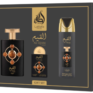 Lattafa Al Qiam Gold GIFTSET 100ML+20ML+DEO 200ML unisex gift set