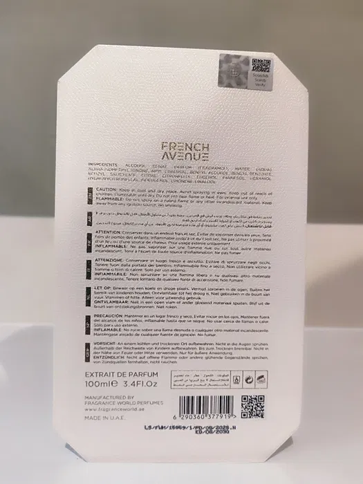 FRENCH AVENUE VENENO BIANCO EDP U 100ML unisex Eau de Parfum