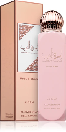 Lattafa Ameerat Al Arab Prive Rose 150ml all over spray body spray