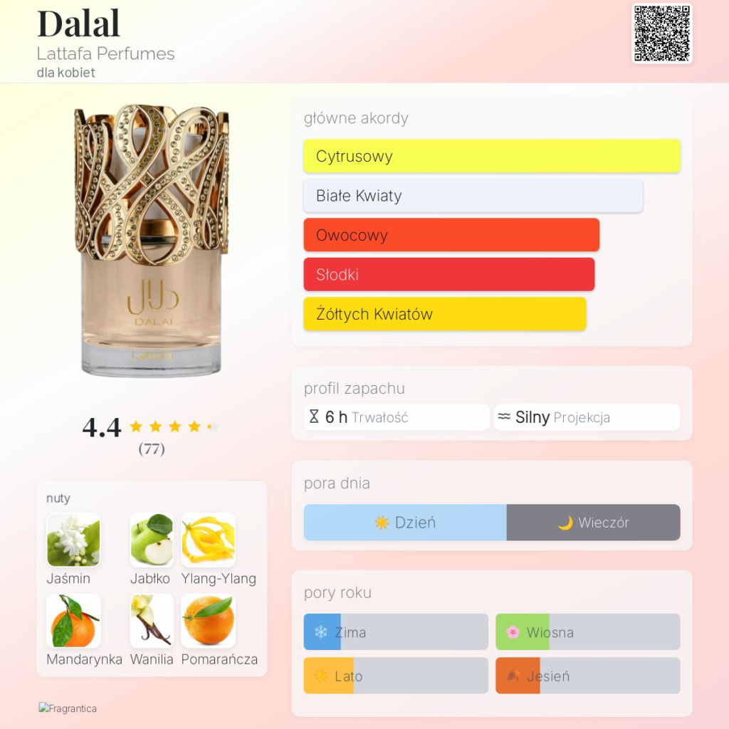 LATTAFA DALAL EDP 100ML unisex Eau de Parfum