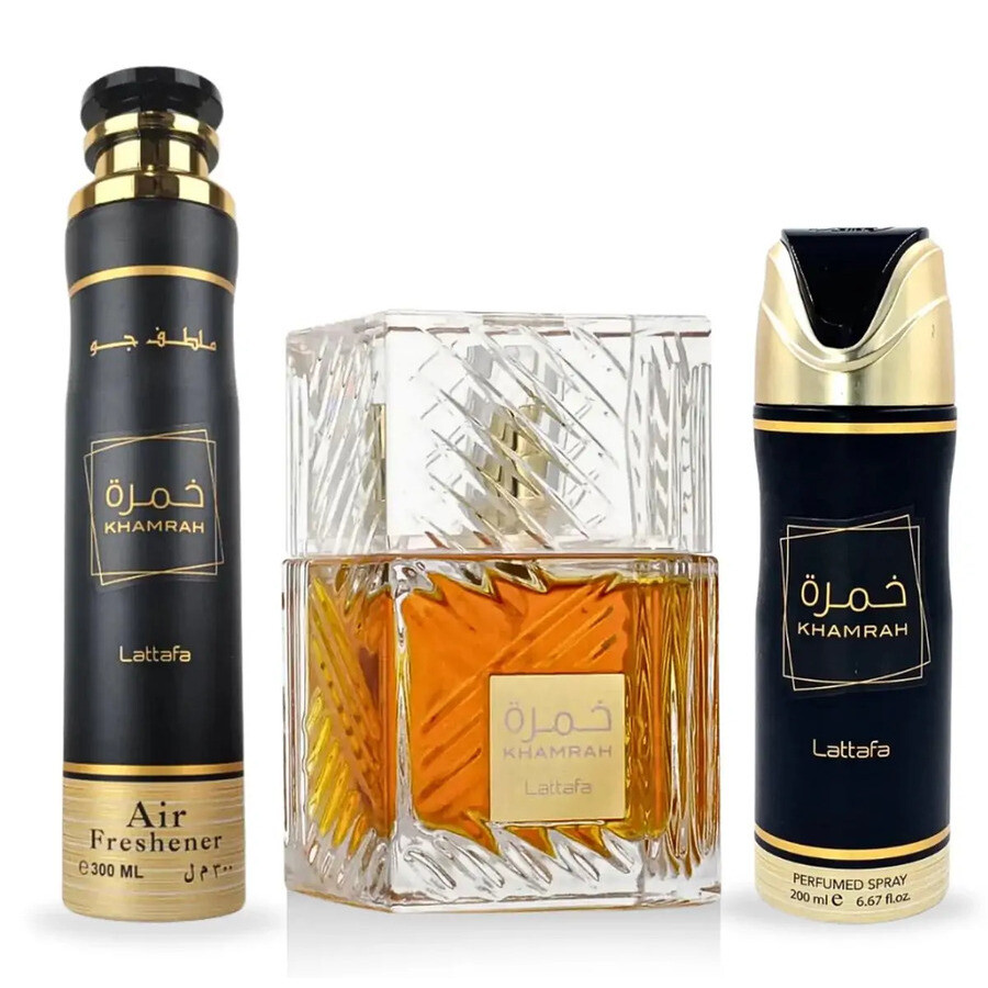 LATTAFA KHAMRAH GIFTSET 100ML + 200ML + 300ML Unisex Gift Set