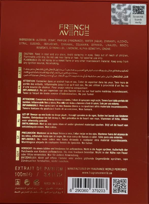 FRENCH AVENUE AROMATIX CARNAL DESIRE EDP U 100ML unisex Eau de Parfum