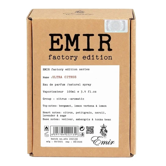 PARIS CORNER Emir Factory Edition Ultra Citrus 100 ml Eau de Parfum for men