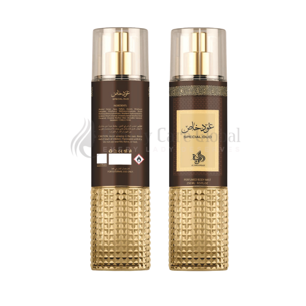 Al Wataniah Perfumed Body Mist 250ml - Special Oud Body Mist