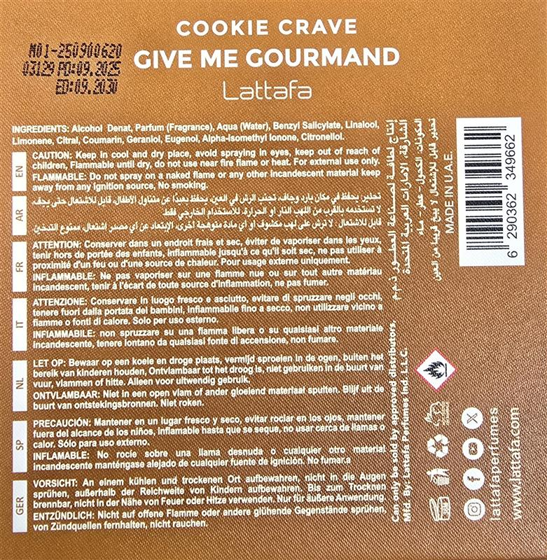 LATTAFA GIVE ME GOURMAND CHOCO OVERDOSE EDP 75ML unisex Eau de Parfum