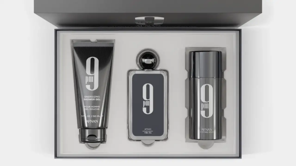 AFNAN 9PM EDP GIFTSET U 100ML + S.GEL 150 ML + DEO 150ML 3PC SET Zestaw