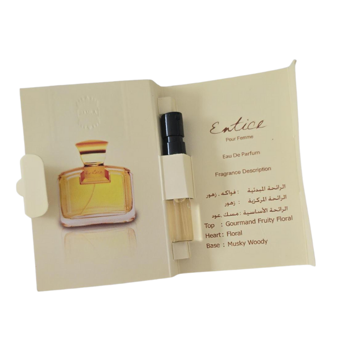 AJMAL ENTICE POUR FEMME 1.5ML Eau de Parfum for women