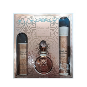 LATTAFA FAKHAR WOMEN GIFTSET EDP 100ML+200ML+300ML Gift Set for Women