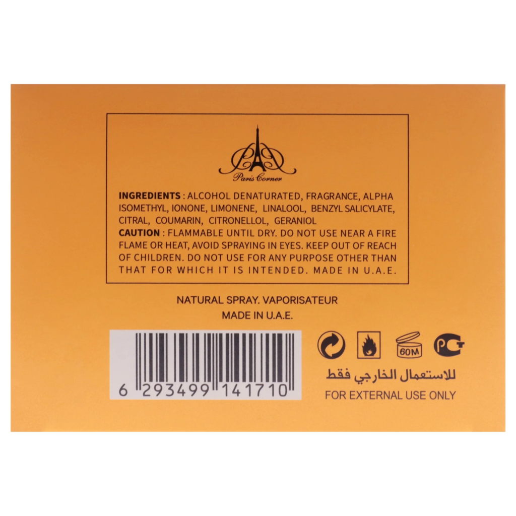PARIS CORNER Mango Punch EDP 100 ml unisex Eau de Parfum