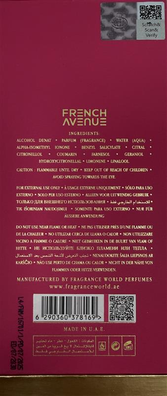 FRENCH AVENUE AN EQUESTRIAN SERIES OLENA EDP U 100ML Unisex Eau de Parfum
