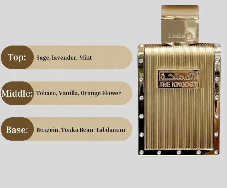 Lattafa The Kingdom EDP 100 ml Eau de Parfum for men