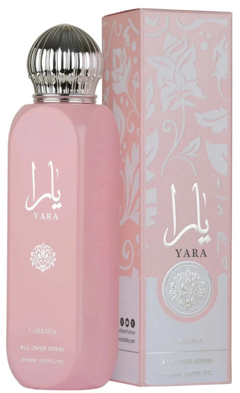 Lattafa Yara EDP 150ML all over spray body spray for women