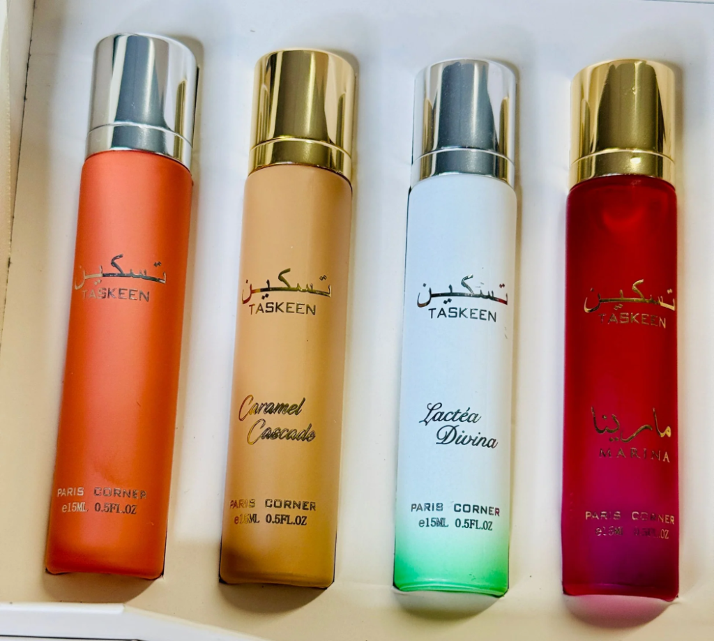 PARIS CORNER TASKEEN EDP 15MLX4 PCS SET ONLY HEBE