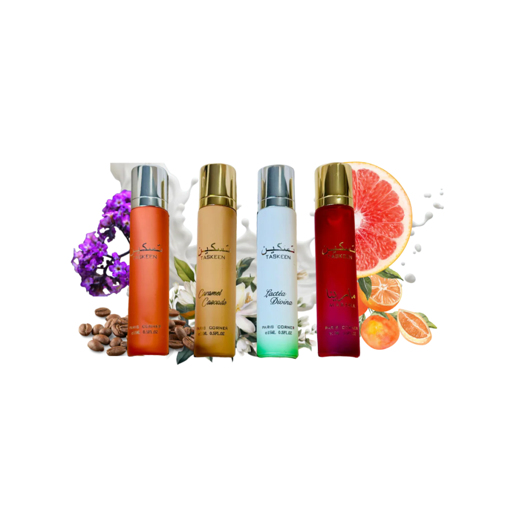 PARIS CORNER TASKEEN EDP 15MLX4 PCS SET ONLY HEBE
