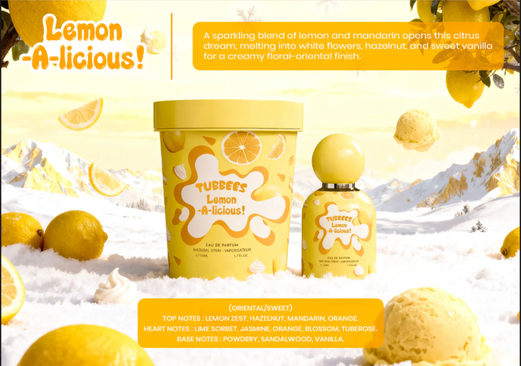 GRANDEUR TUBBEES LEMON A-LICIOUS EDP 50ML unisex Eau de Parfum