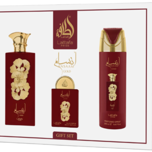Lattafa Ansaam Gold GIFTSET 100ML +20ML +DEO 200ML Gift Set for Women