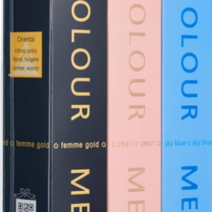 COLOUR ME 50ml Triple Packs FEMME SKY BLUE/GOLD/PEARL Eau de Parfum for women