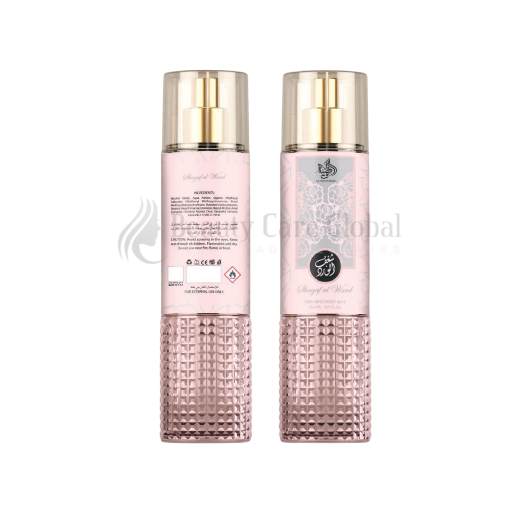 Al Wataniah Perfumed Body Mist 250ml - Shagaf Al Ward Body Mist