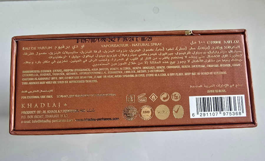 Khadlaj 25 Heritage 100 ml EDP Eau de Parfum for men