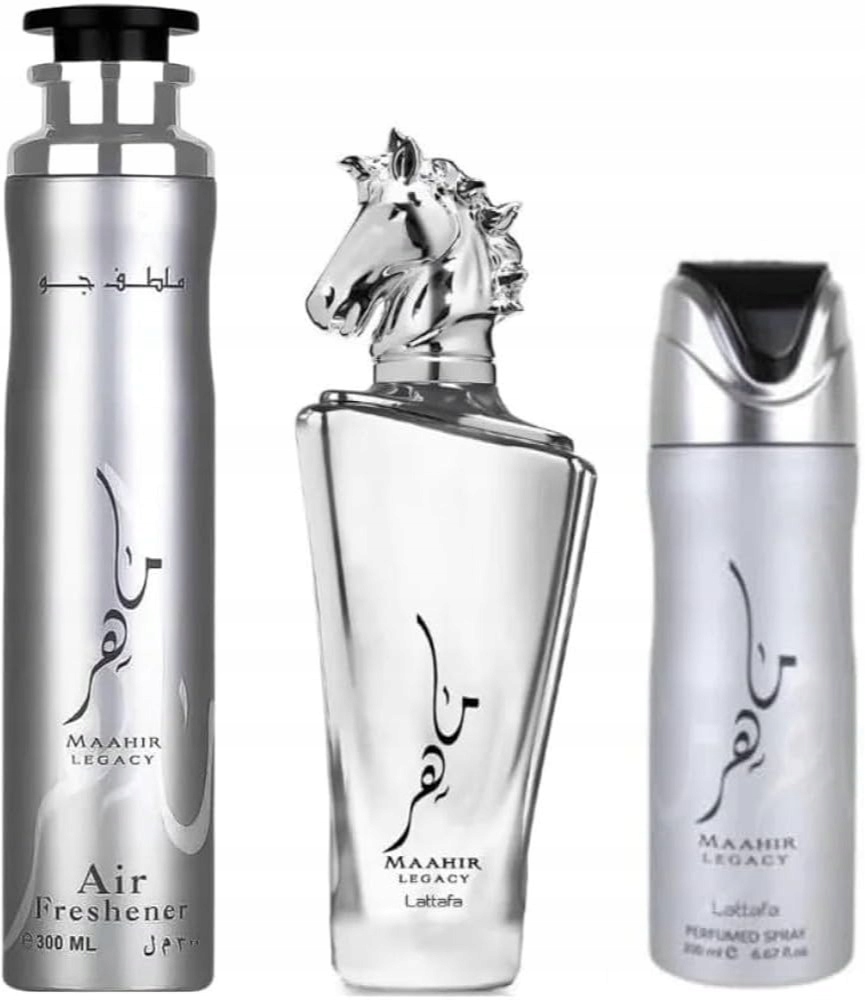 LATTAFA MAAHIR LEGACY GIFTSET EDP U 100ML+200ML+300ML Gift For Men