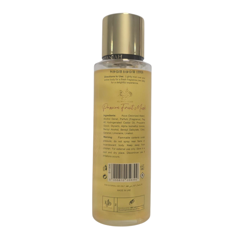 AL WATANIAH PASSION FRUIT BODY MIST 250ML perfumed body mist