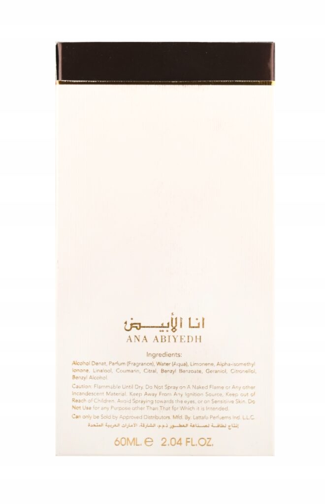LATTAFA Ana Abiyedh Leather 60ml EDP woda perfumowana damska