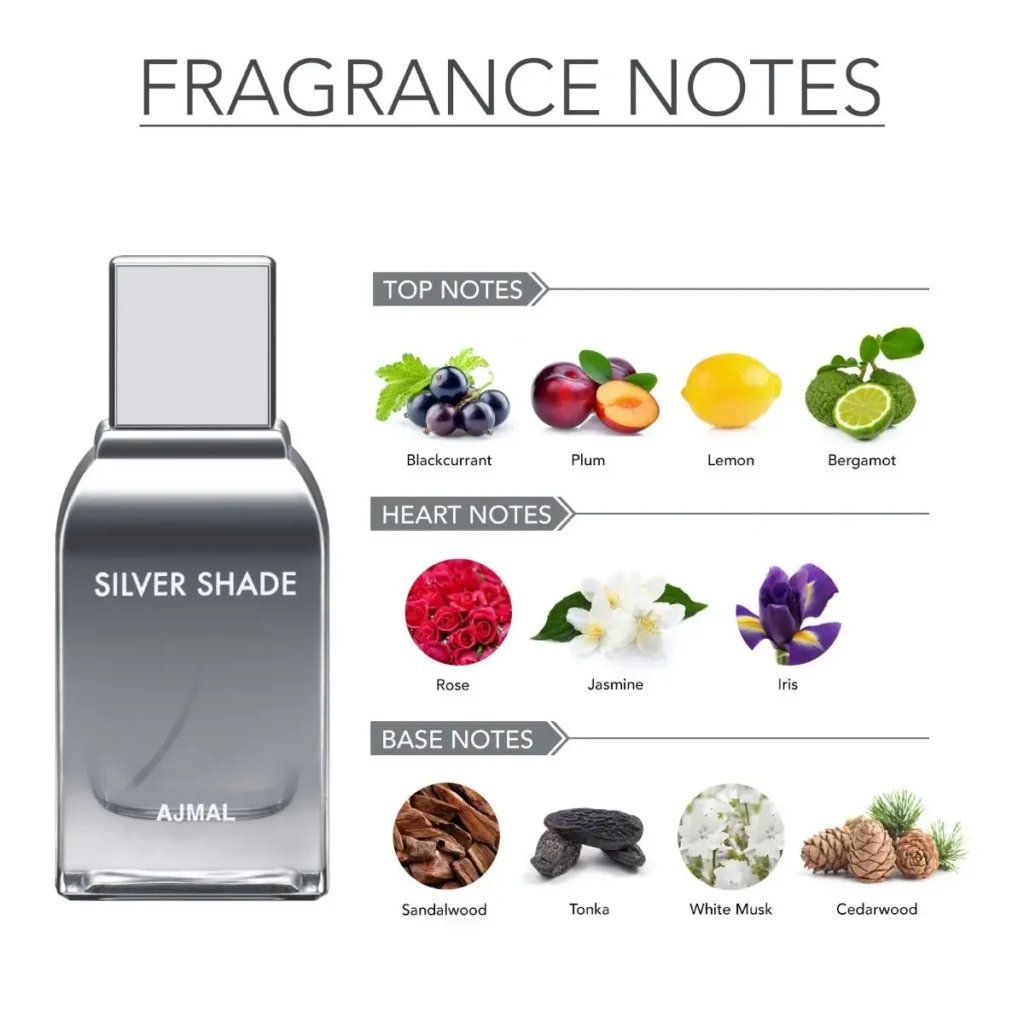 AJMAL Silver Shade 100 ml EDP woda perfumowana unisex
