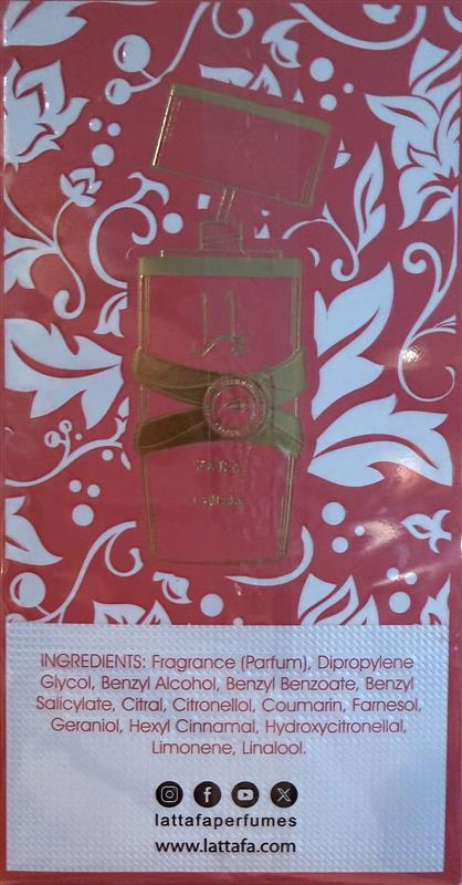 Lattafa Yara Candy 20ML CPO skoncentrowane perfumy w olejku damskie