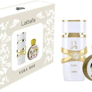 Zestaw Lattafa Yara Moi 100 ml woda perfumowana damska plus Lattafa Happy Brush 75 ml