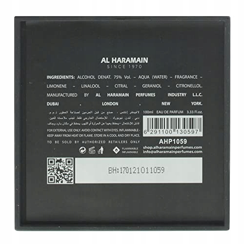 Al Haramain L'aventure Intense 100 ml EDP woda perfumowana męska