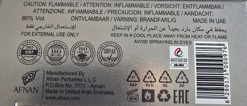 Afnan Supremacy Silver 100ml woda perfumowana męska