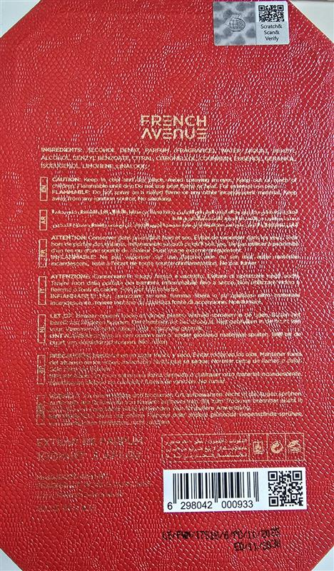 FRENCH AVENUE VENENO SCARLET EDP U 100ML woda perfumowana unisex