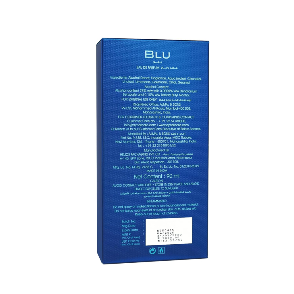 AJMAL Blu 90 ml EDP woda perfumowana męska