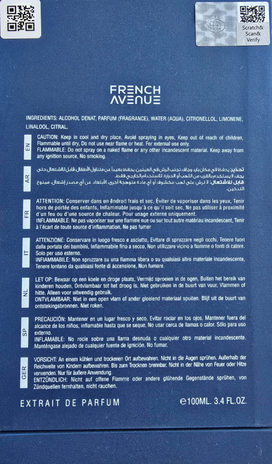 FRENCH AVENUE SAFARI BREEZE EDP U 100ML woda perfumowana unisex