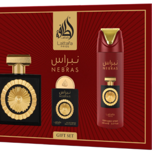 Lattafa Nebras GIFTSET 100ML+20ML+DEO 200ML zestaw prezentowy unisex