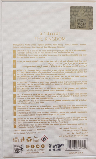 Lattafa The Kingdom EDP 100 ml woda perfumowana męska