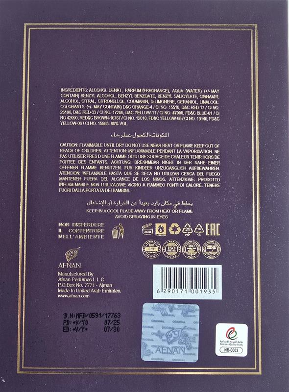 AFNAN MODEST DEUX EDP W 100ML woda perfumowana damska