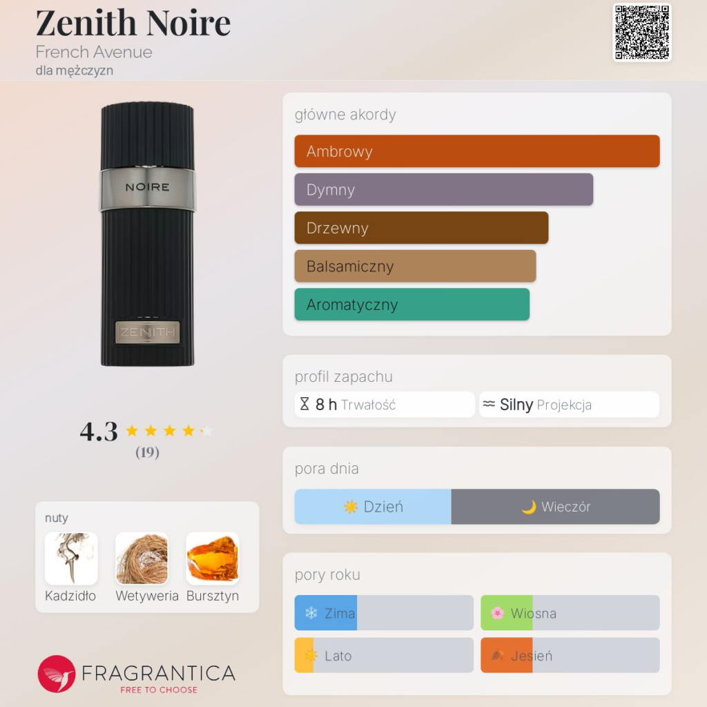 FRENCH AVENUE ZENITH NOIRE EDP M 100ML woda perfumowana męska