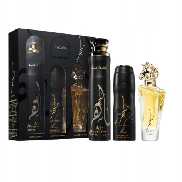 LATTAFA MAAHIR GIFTSET EDP U 100ML+200ML+300ML zestaw prezentowy