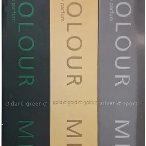 MILTON-LLOYD TRIPLE PACK COLOUR ME (DARK GREEN/HOMME GOLD/SILVER) EDP 50ML woda perfumowana męska zestaw