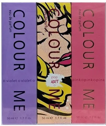 Coluor Me MILTON-LLOYD TRIPLE PACK (VIOLET/POP ART/PINK) 3x50ML woda perfumowana damska