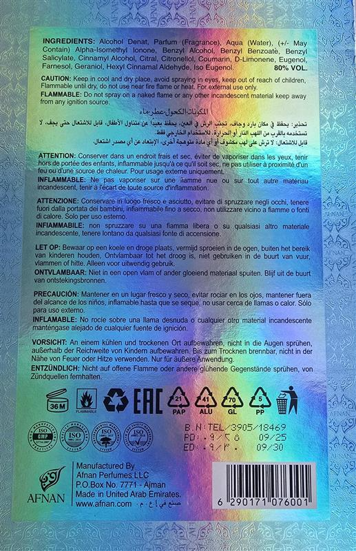 AFNAN TURATHI ELECTRIC EDP U 90ML woda perfumowana unisex