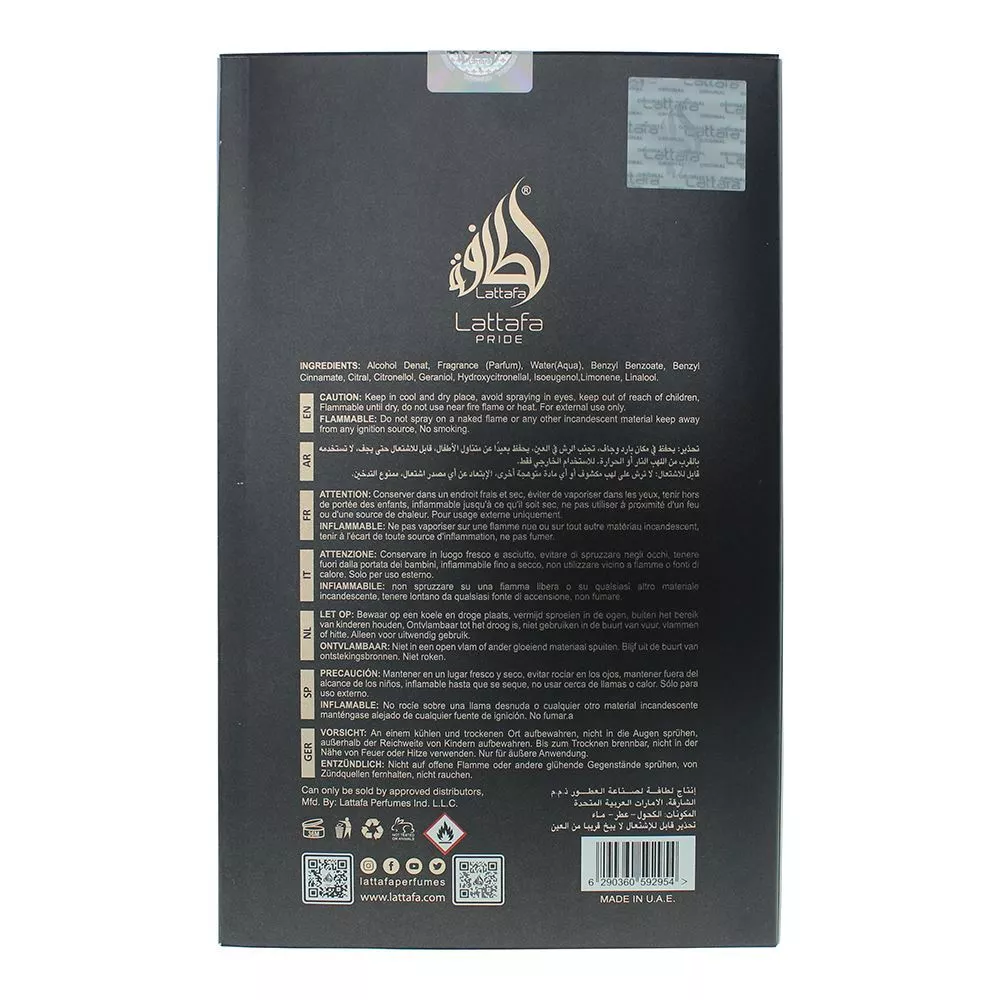LATTAFA Pride Gharam 100ml woda perfumowana unisex