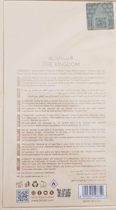 Lattafa The Kingdom For Women EDP 100ml woda perfumowana damska
