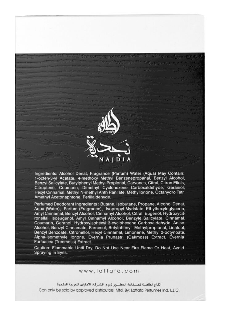 LATTAFA Najdia 100 ml EDP + DEO woda perfumowana unisex