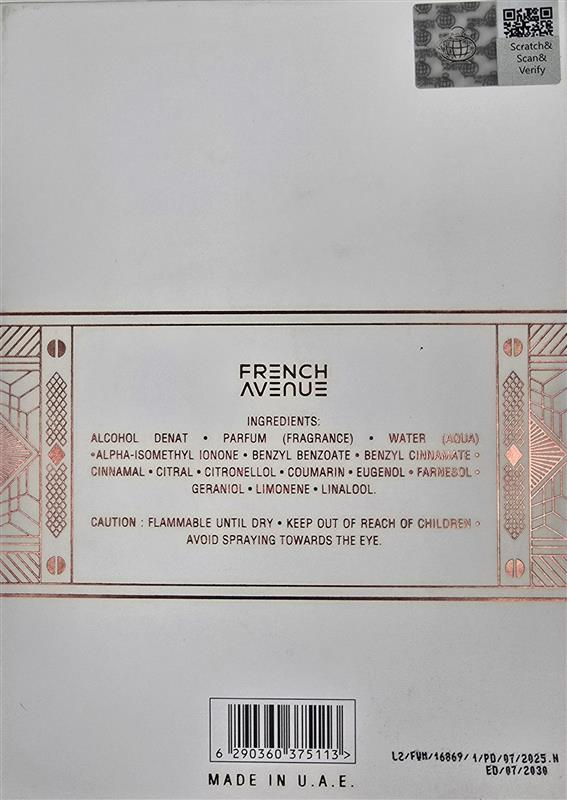FRENCH AVENUE PARADIGM EDP U 80ML woda perfumowana unisex