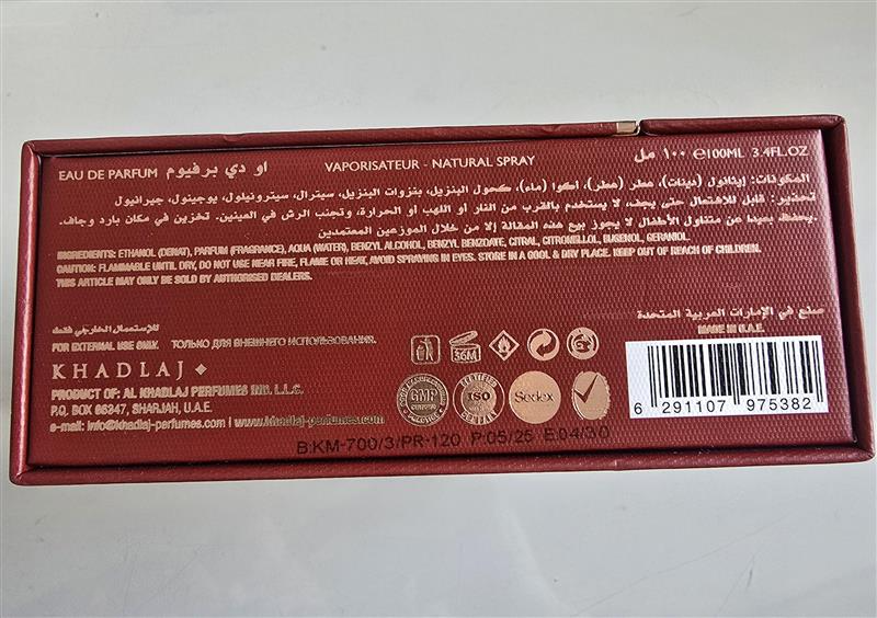 KHADLAJ 25 LOYALTY EDP W 100ML woda perfumowana damska